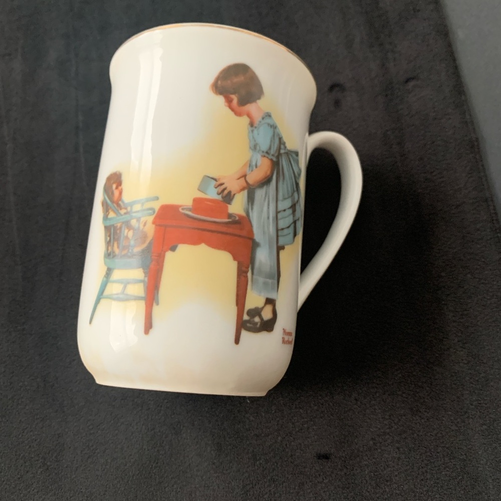 Vintage Norman Rockwell “Party Time” Mug | 1981 Collectible